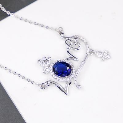 China Custom Hot Sale Fashion Jewelry Stainless Steel Classic Heart Necklace Women for sale