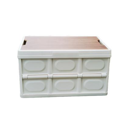 China High quality outdoor wooden waterproof foldable storage box stored large capacity goods for sale