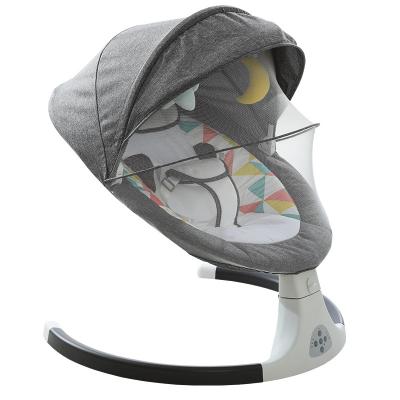 China Traditional Automatic Electric Rocking Baby Chair Nest Kids Luxury Baby Swing Music USB Smart Swing Chair for sale