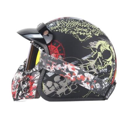 China Vintage Style Small Lightweight Cross Country Helmet ABS Material Motorcycle Men Woman Helmets for sale