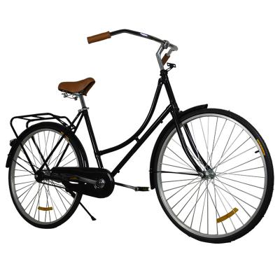 China High Carbon Steel Single Turn Vintage Netherlands Style Aluminum Alloy 24 Speed ​​City Bikes for sale