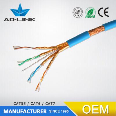 China Elecommunication/CCTV/Computer Ethernet Cable Cat 7 s/ftp f/utp 1000ft Double Shielded LAN Cable 500m Roll for sale