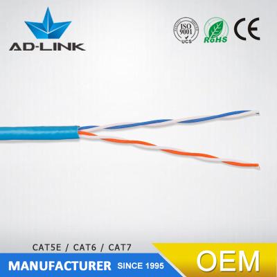 China Telecommunication/CCTV/Computer telecommunication cable cat3 cat5e 2 pair twisted LAN cable 500m for sale