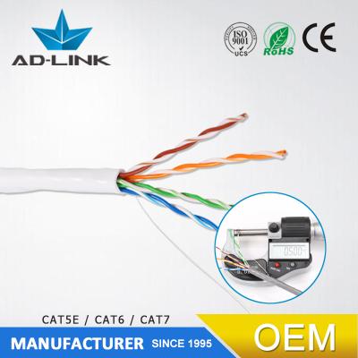 China Telecommunication/CCTV/Computer LAN cable 4 pair cat4 cat5e stranded solid cable indoor network cable 100m 305m for sale