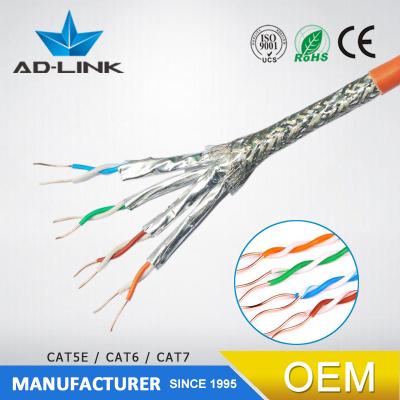 China High Speed ​​Solid Stranded Elecommunication/CCTV/Computer Cat 9 Cable s/ftp Network Cable 1000ft for sale