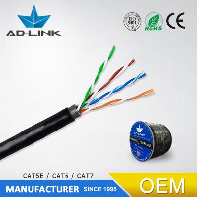 China Outdoor Telecommunication/CCTV/Computer AD-LINK double jacket cat5e cat6 copper cable utp lan cable for sale