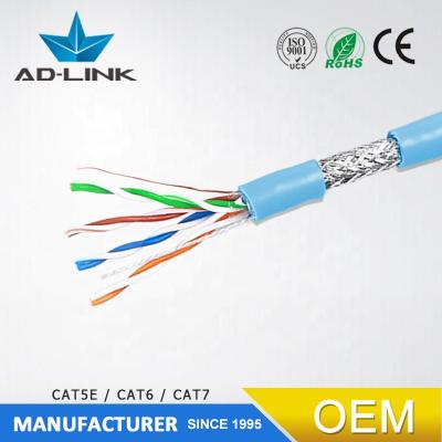 China Telecom communication twisted pair 23awg 305m per roll ftp copper communication sftp cat5e outdoor lan cable for sale