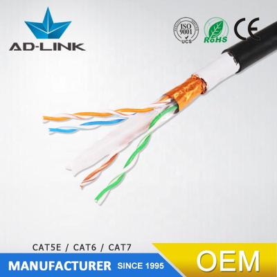 China ADLINK Waterproof 1000ft 305m Outdoor Access Box Shiled Cat6 FTP Cable Outdoor Cat6 Cable for sale