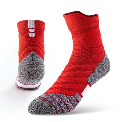 China Customize Socks Factory OEM Crew Men Athletic Socks Knitted Design Logo Embroidery Cotton Sports Ankle Terry Custom Socks for sale