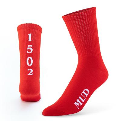 China Fashion QUICK DRY high quality red women socks OEM ladies socks with colorful logo custom logo sport cotton girls socks manufacturing factory for sale