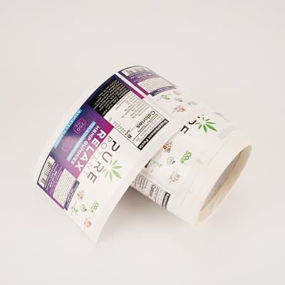 China Good Price Healthcare Products Waterproof Custom Medicine Bottle Packaging Paper Sticker Label for sale