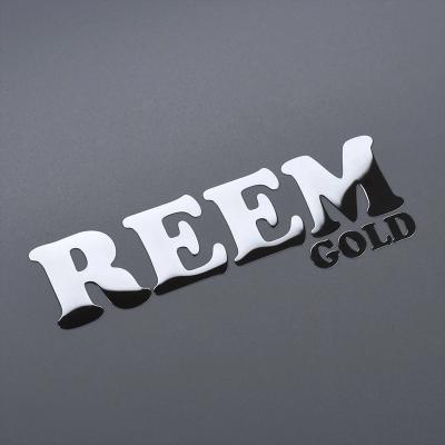 China Low Moq 3D Metal Sticker Aluminum Sticker Waterproof Stickering Logo Perfume Label Sticker for sale