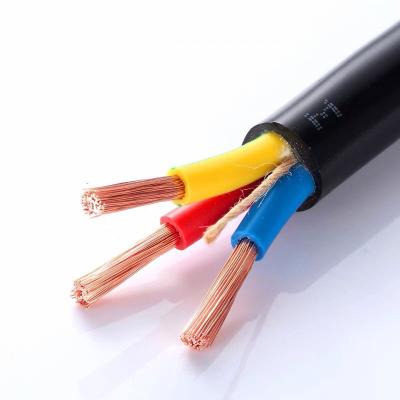 China Industrial Medium Flexible Rubber Cable Insulated With Waterproof Flexible Cable 2 3 4 5 Core Copper Electrical Cables for sale