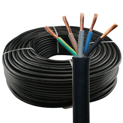 China Rubber Industrial Copper 4 Core 1.5mm 2.5mm 4mm 6mm Wear Resistant Flexible Household Sheath Electrical Cable for sale