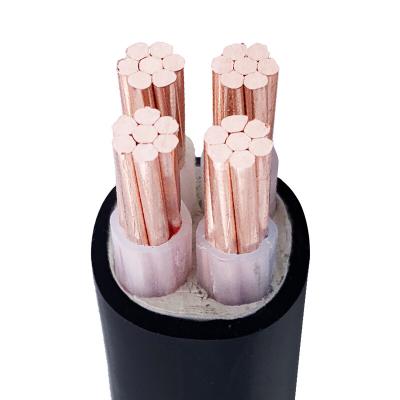 China Construction copper wire 4core 25mm 35mm 50mm 180mm fire resistant power electrical cable 240mm yjy for sale