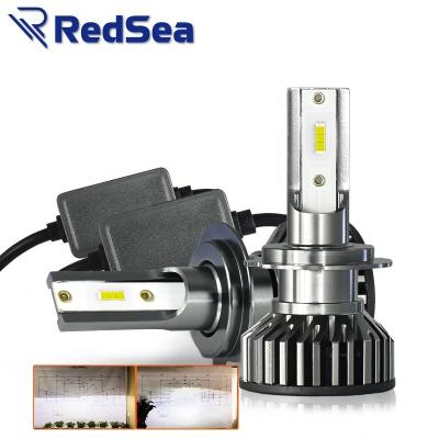 China RedSea Led Auto Headlight Bulb F2 50W 12000LM 6000K High Low Beam Lighting System CSP 1860 Chip H4 H1 H7 9005 H13 880 H3 H11 Universal for sale