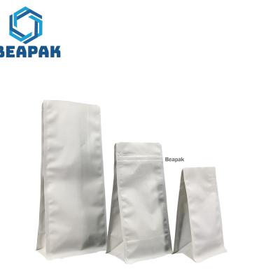 China Moisture Proof Customize 100% Recyclable Flat Bottom Pouch Food Packaging Recycled Plastic Food Pouches With Zipper for sale