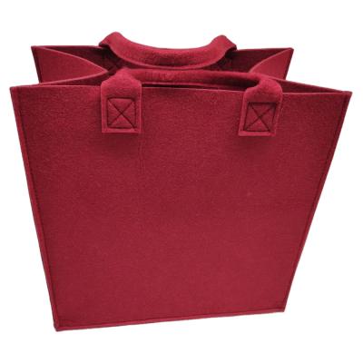 China Dress Felt Recycled Handbag With Logo Multifunction Laundry Felt Shopping Custom Made Tote Bag For Women for sale