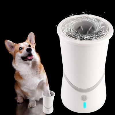 China Viable Automatic Intelligent Automatic Dog Cat Foot Wash Pet Paw Cleaning Clean Cup Pet Foot Wash Cup for sale