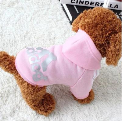 China XS-2XL Adidog Viable Dog Clothes For Pets Small Large Large Dogs Hot Sale Biped Jacket Medium Hooded Cotton Sweatshirt for sale