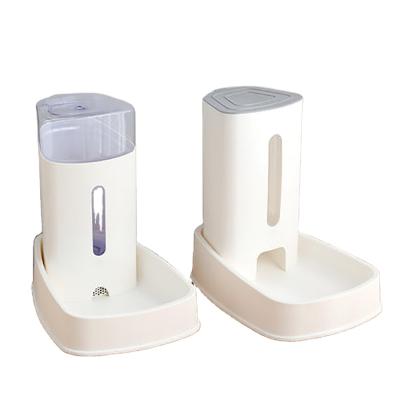 China Transparent Automatic Pet Dog Water Dispenser and Filter Automatic Pet Feeder with Automatic Plastic Cat Bowl for sale