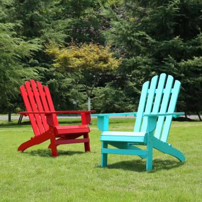 China Fishing Outdoor Chair Garden Bench Patio Furniture Folding Multicolor Wooden Adirondack Reclining Chair for sale