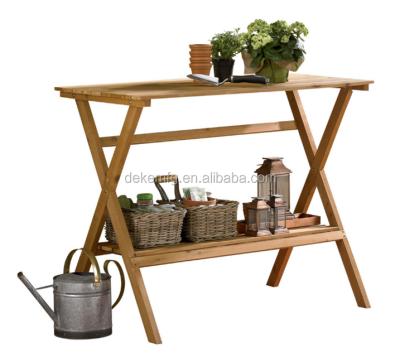 China Eco - Friendly Outdoor Garden Potting Bench DIY Wood Table Furniture Modern Potting Bench for sale