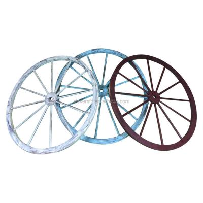 China Classic Decorative Modern Wooden Wheels OEM Holiday Supplies Home Decoration 30 Inch X 1.5 Inch for sale