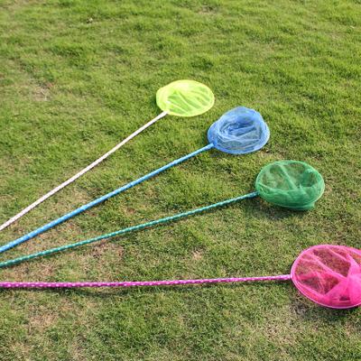 China Decorative Insect Fishing Net Toy Bamboo Fishing Net Handle Children's Net Multi Color Butterfly Children's Toys For Children for sale