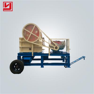 China Quarry Portable Small Gasoline Diesel Engine Driven Jaw Crusher Sale For Quartz Gold Ore Rock Mills for sale