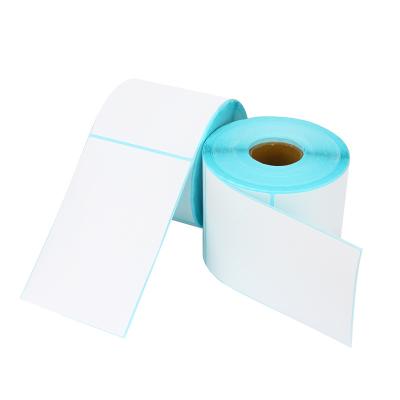 China 100x150mm semi glossy matte thermal transfer label 4*6 inch with ribbons 350pcs per roll stickers for sale