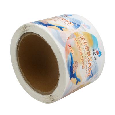 China custom color printed adhesive sticker label packaging waterproof label custom resin printing sticker for sale