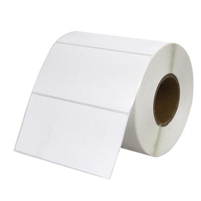 China blank white waterproof barcode labels packaging thermal 4 x 2 inch label sticker paper roll for sale