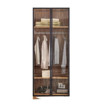 China Modern Simple Convertible Bedroom Small Home Children's Freestanding Wardrobe Solid Wood Wardrobe for sale