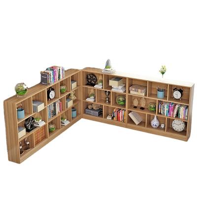 China Modern Creative Corner Shelf Wood Bookcases For Office And Home Corner Rack for sale