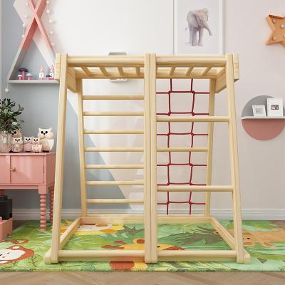 China Playgrond Multifunctional Indoor Wooden Climbing Frame Kids Toy Indoor Outdoor Iron Climbing Frame for sale