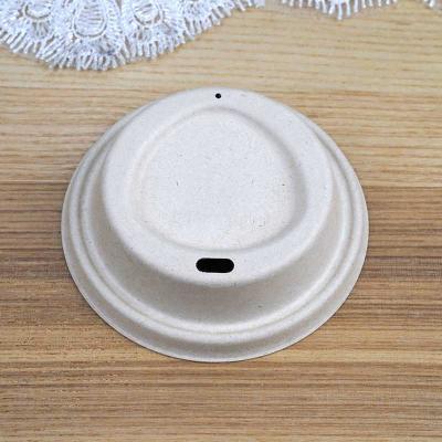 China High Quality Biodegradable Biodegradable Sugarcane Bagasse Paper Pulp Cup Disposable Lid for sale