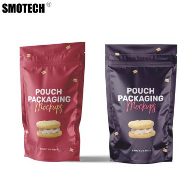 China Security Custom Printed Smell Proof Plastic Packaging Bag New 3.5g Aluminized Foil Back Up Mylar Edible Ziplock Bags for sale