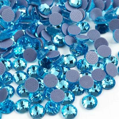 China Hotfix crystal round flatback ab crystal rhinestone rhinestones loose acrylic gem for jewelry decoration for sale