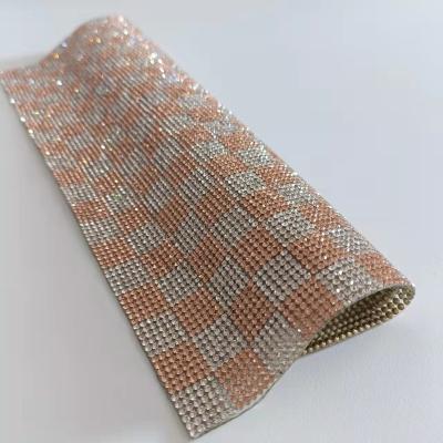 China Self Adhesive Instant Faux Stone Home Decor Flatback Crystal Foil Faux Stone Mesh for sale