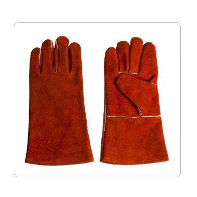 Chine Gants en cuir des véhicules à moteur de travail de soudure de doublure de coton à vendre