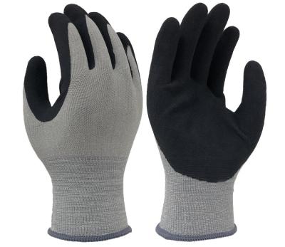 Cina Elastam fresco di giardinaggio di giardinaggio Sandy Latex Gloves nero della fibra 15 in vendita