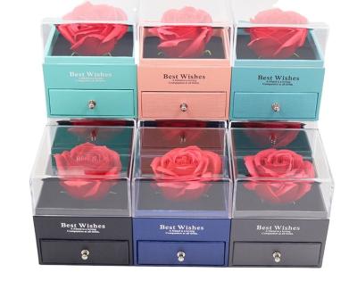 China Huge Amazon Gift Boxes For Valentine's Day Multi-Drawer Huge Roses Jewelry Boxes For Valentine's Day Surprised Gift With Bracelet Necklace Ring Lipstick Amazon Wish for sale