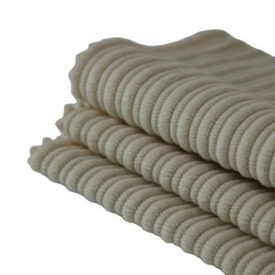 China 2021 flame retardant good quality and price of 100% polyester corduroy fabric with new fashion for fabric for sale