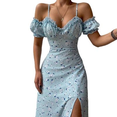 China Free sample high quality evening photography fabrics dress anti-static folds dresses solid women for wedding for sale