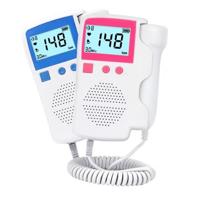 China Fetal Heartbeat Rate Detector Ultrasound Baby Monitor Rate Monitor Fetus Voice Meter Doppler Home Pregnant Baby Heart Doppler for sale