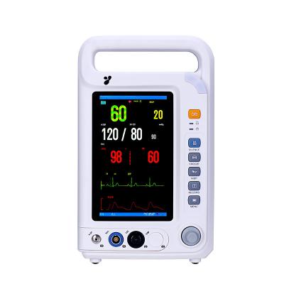 China Home Hospital 7 Inch Real Color TFT Screen Vital Signs ECG Machine For Hospital And Clinic Multiparameter ICU Monitor for sale