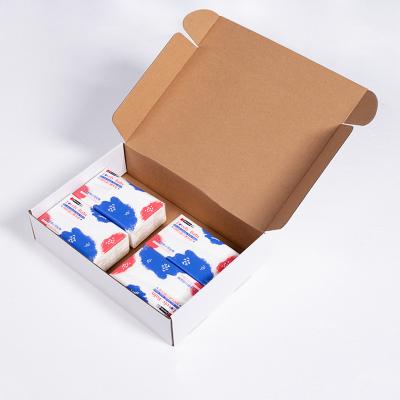 China Recyclable Custom Wholesale Custom Apparel Gift Mailing Box Durable Logo White Corrugated Paper Cosmetic Boxes for sale