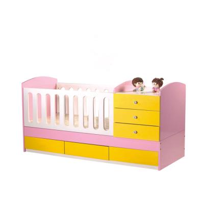 China Durable Nursery Toddler Child Hutch Solid Wood Drawer Safety Screened for sale