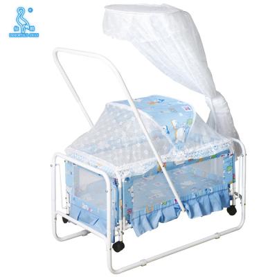 China Durable Princess Baby Swing Bed with Mosquito Net for sale